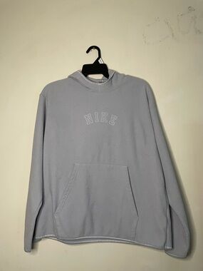 Nike Light Gray Fleece Pullover Hoodie